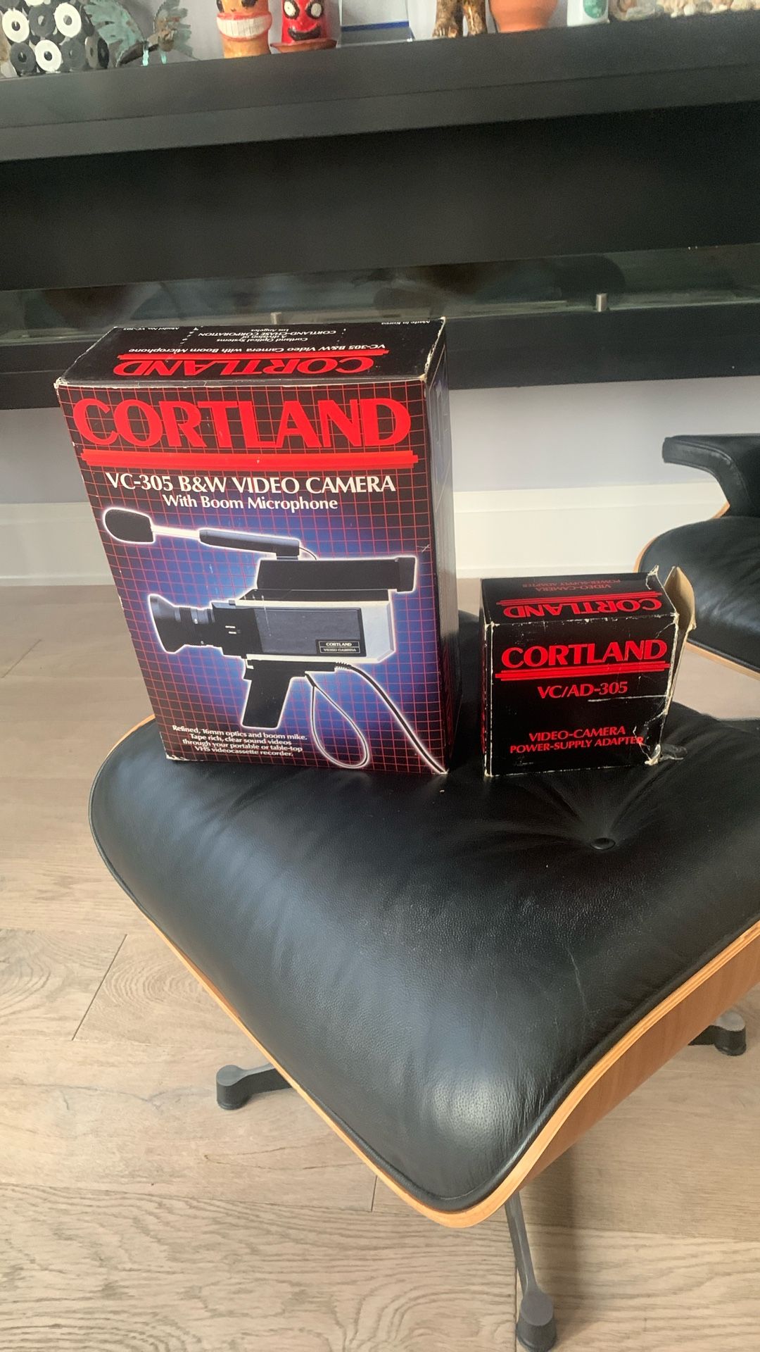 Cortland Vc-305 B&W Video Camera With Boom Microphone New In Box Vintage