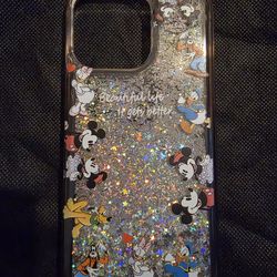 IPHONE 15 PRO MAX DISNEY CASE w/quick sand