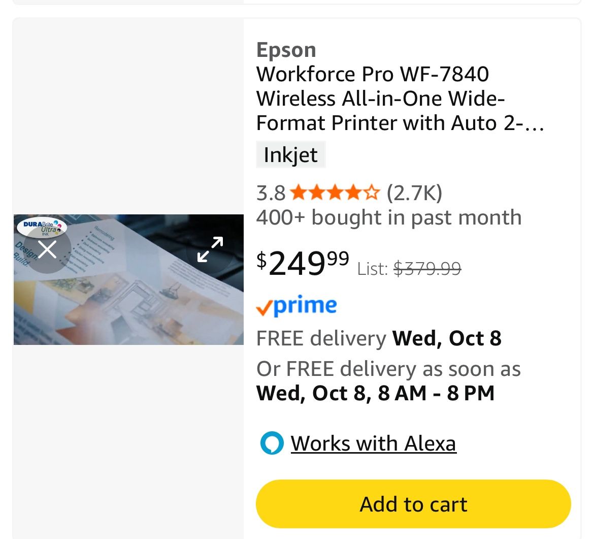 Epson 7840 Printer