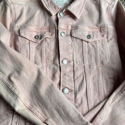 Women’s Size 12 Pink Denim Jacket 