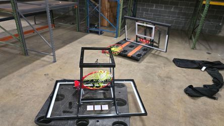 Two Basketball Hoop and Backboard