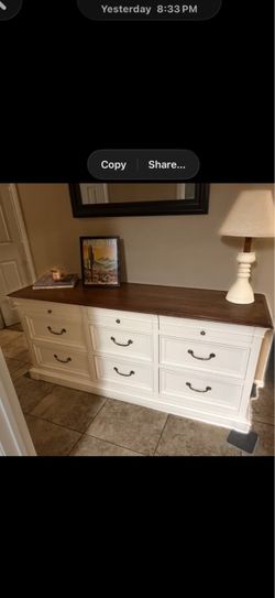 Newly Refinished Ethan Allen Dresser – 9 Drawer Solid Wood