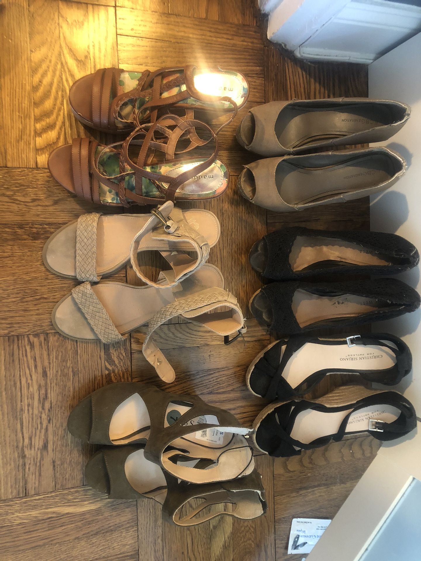 Various Wedge Heels - $1 to $5