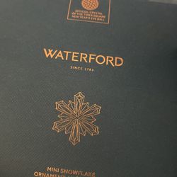 Real Crystal Waterford Mini Snowflake Ornament
