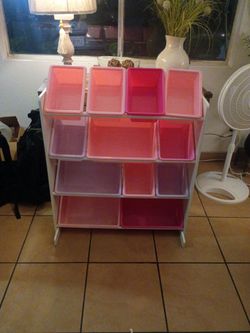 12 bins colorful toys Organizer