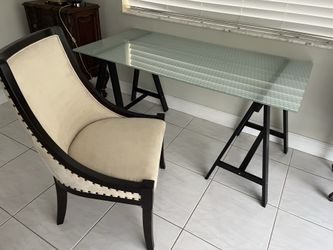 Furniture for sale - tempered glass desk, coffee tables, chair