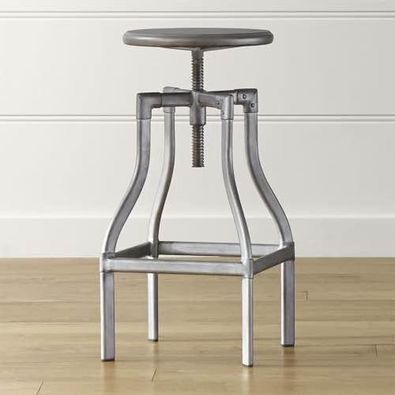 Crate and Barrel Turner Adjustable Backless Counter Stools