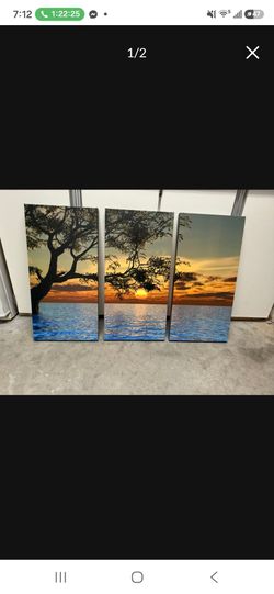 Three pieces wall decor - painting