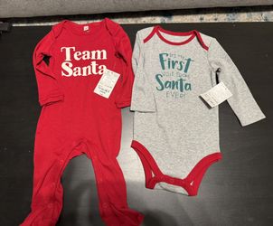 Christmas - Santa - Baby Clothes 
