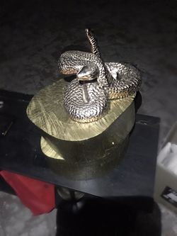 (2) Snake hanging or sitting art decor
