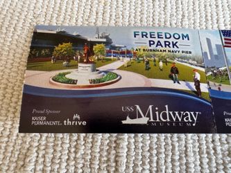 4 USS MIDWAY Adult Tickets