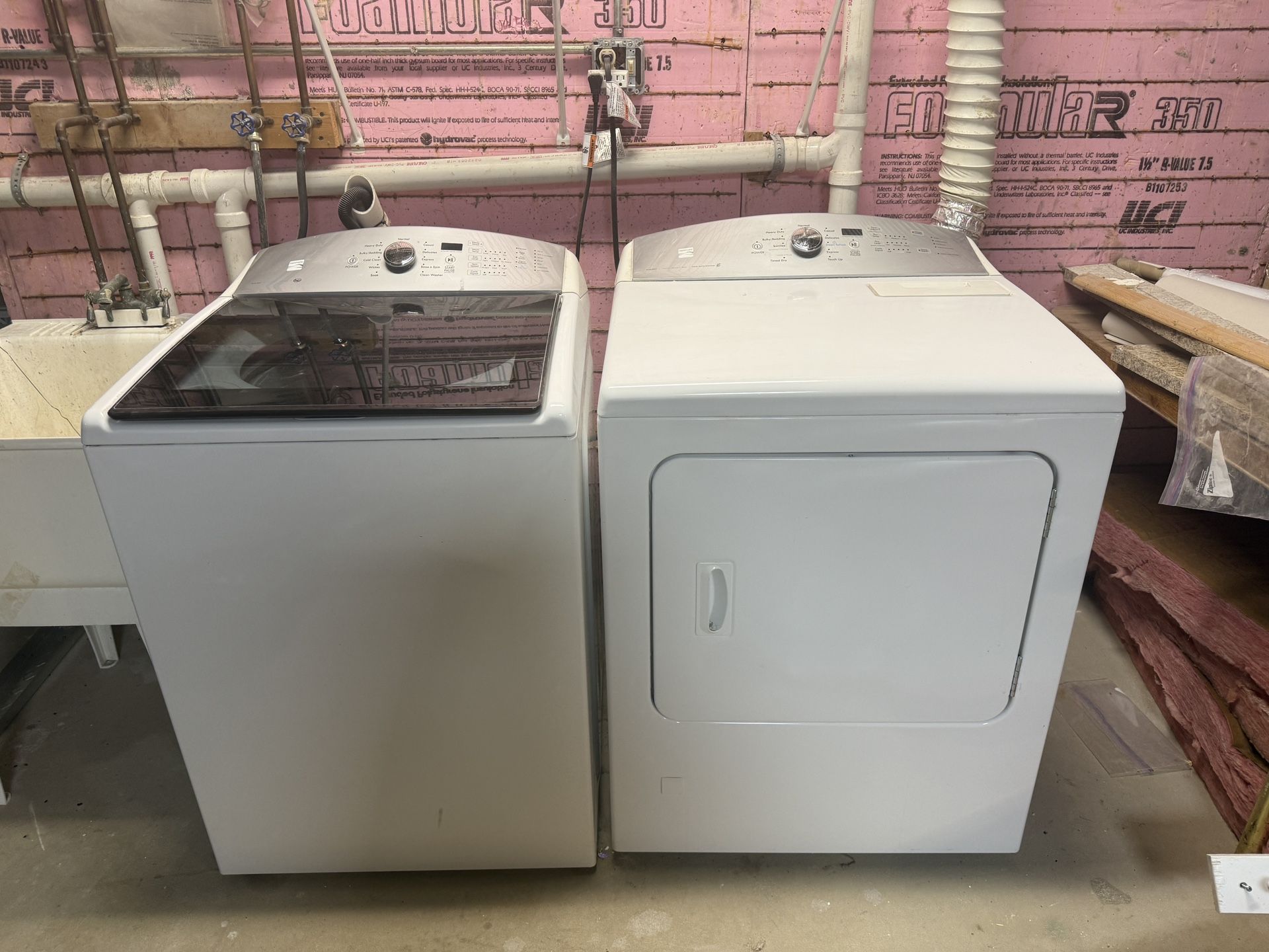Kenmore Series 600S Washer And Dryer Set 
