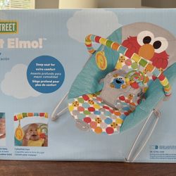 Bright Starts Sesame Street Baby Bouncer Soothing Vibrations Infant Seat
