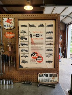 Vintage 1953 magazine advertisement for AC Spark Plugs Chevrolet 1916 to 1953