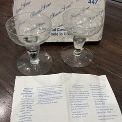 Princess House Heritage Collection Crystal Candle Holder