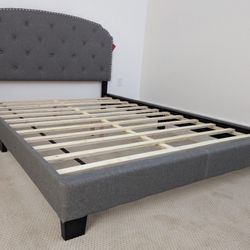 Brand New Queen Size Grey Bed Frame (New In Box) 