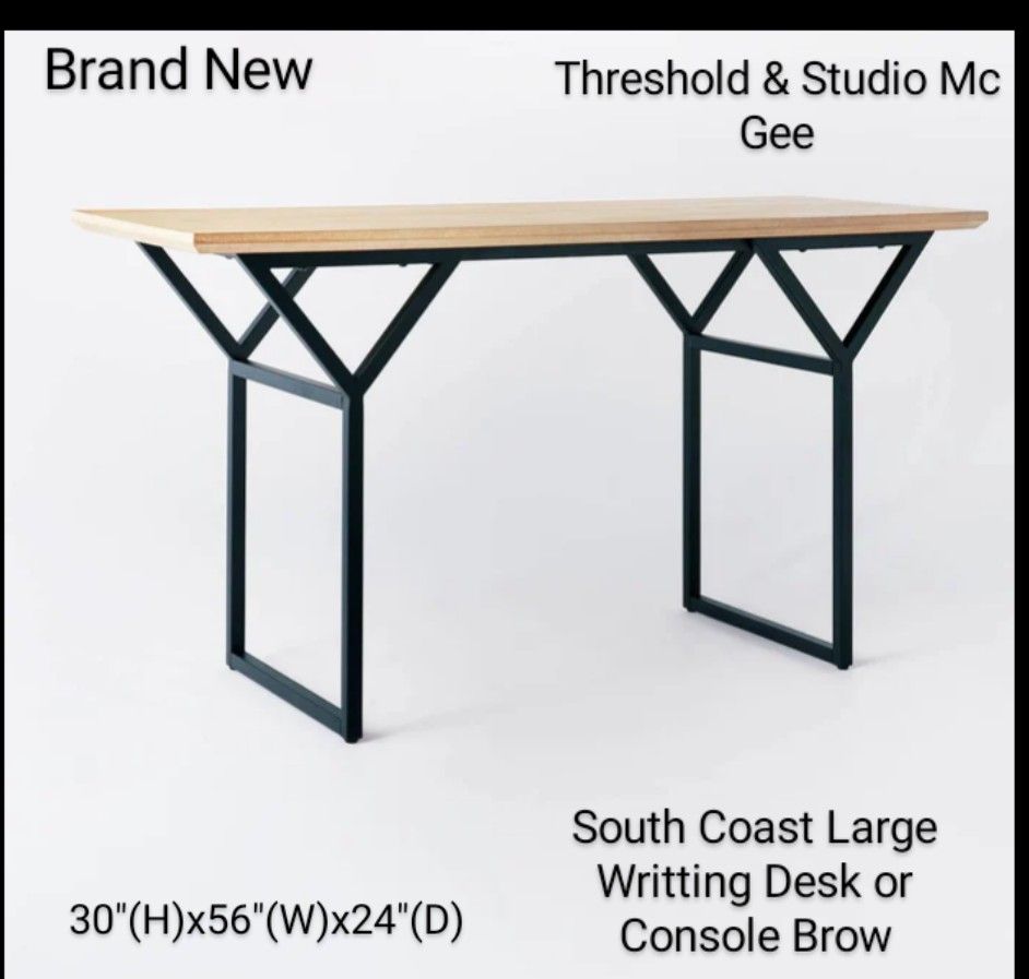 Brand New South Coast Large Writting Desk Or Console Table Brow 