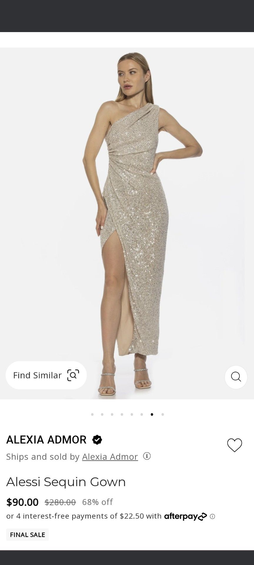 Formal dress/ Prom dress/ Black sequin Dress