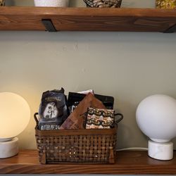 Mid-century style globe lamp