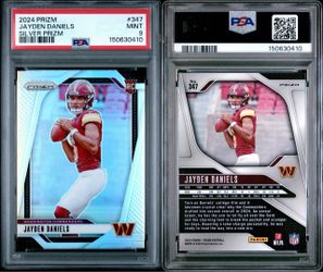 2024 Prizm Jayden Daniels Silver Prizm RC PSA 9