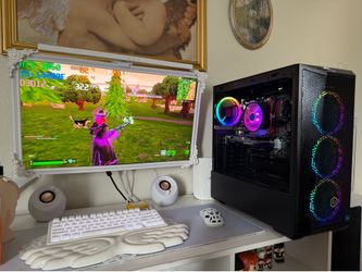 Black Gaming Pc Computer Desktop RTX 3050 / i5-14400F