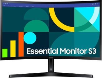 24" Samsung S3 S36GD 100Hz Curved Monitor LS24D368GANXZA # 1444G Y2