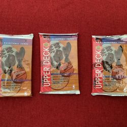 (3) Sealed retail  Pack 1993-94 Upper Deck Basketball Series 2  Jordan Inserts