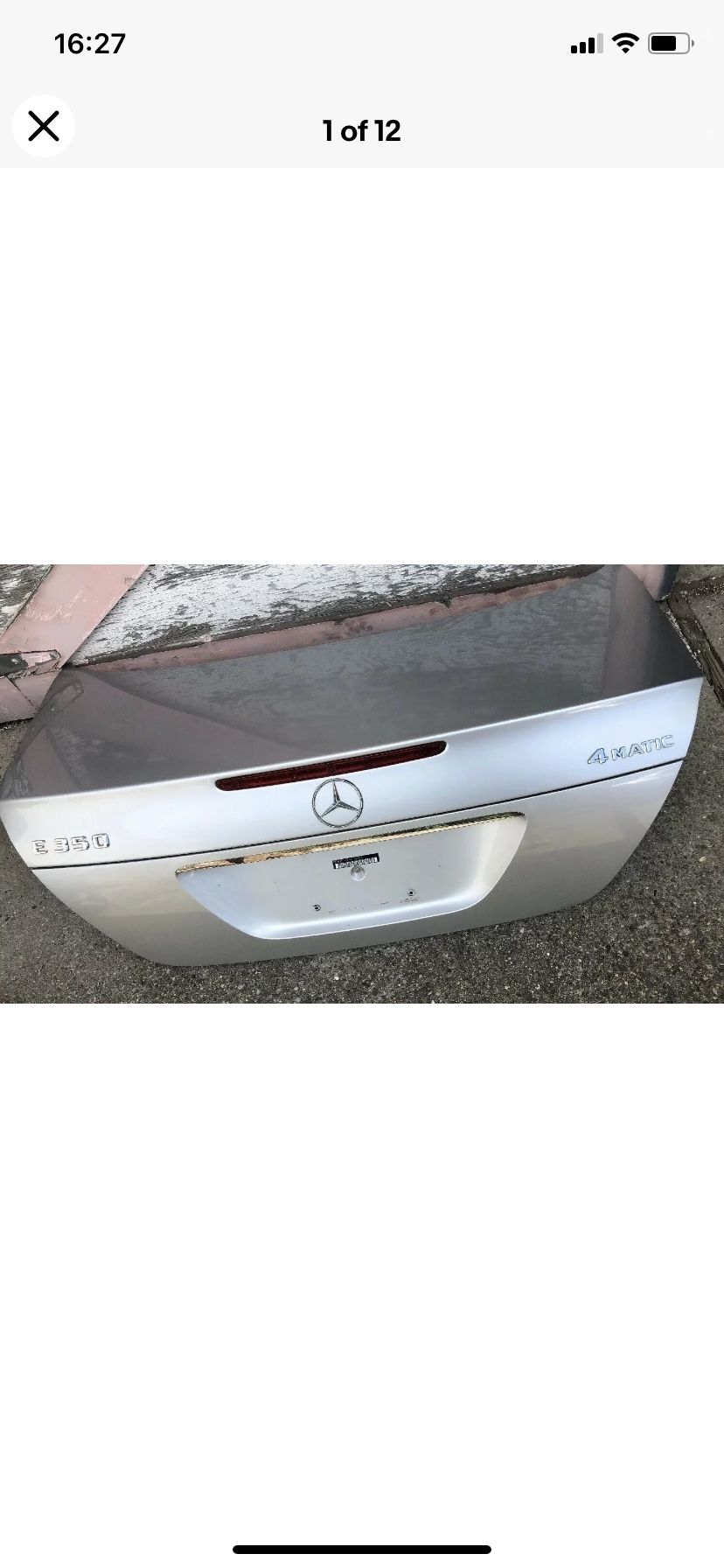 03-09 MERCEDES W211 E320 E500 E350 E55 E280 E550 E300 TRUNK LID SHELL Assembly