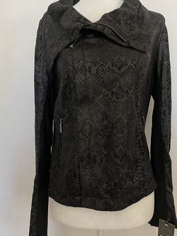 BNWT Mossimo Faux Snake Skin Zipper Jacket