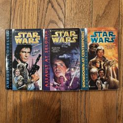 3 Vintage 90s Star Wars Corellian Trilogy Paperback Novel Book Reading Set Lot