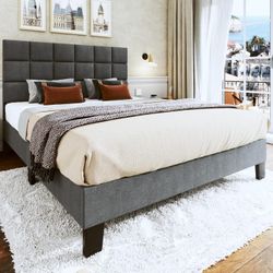 Queen Bed Frame & Mattress