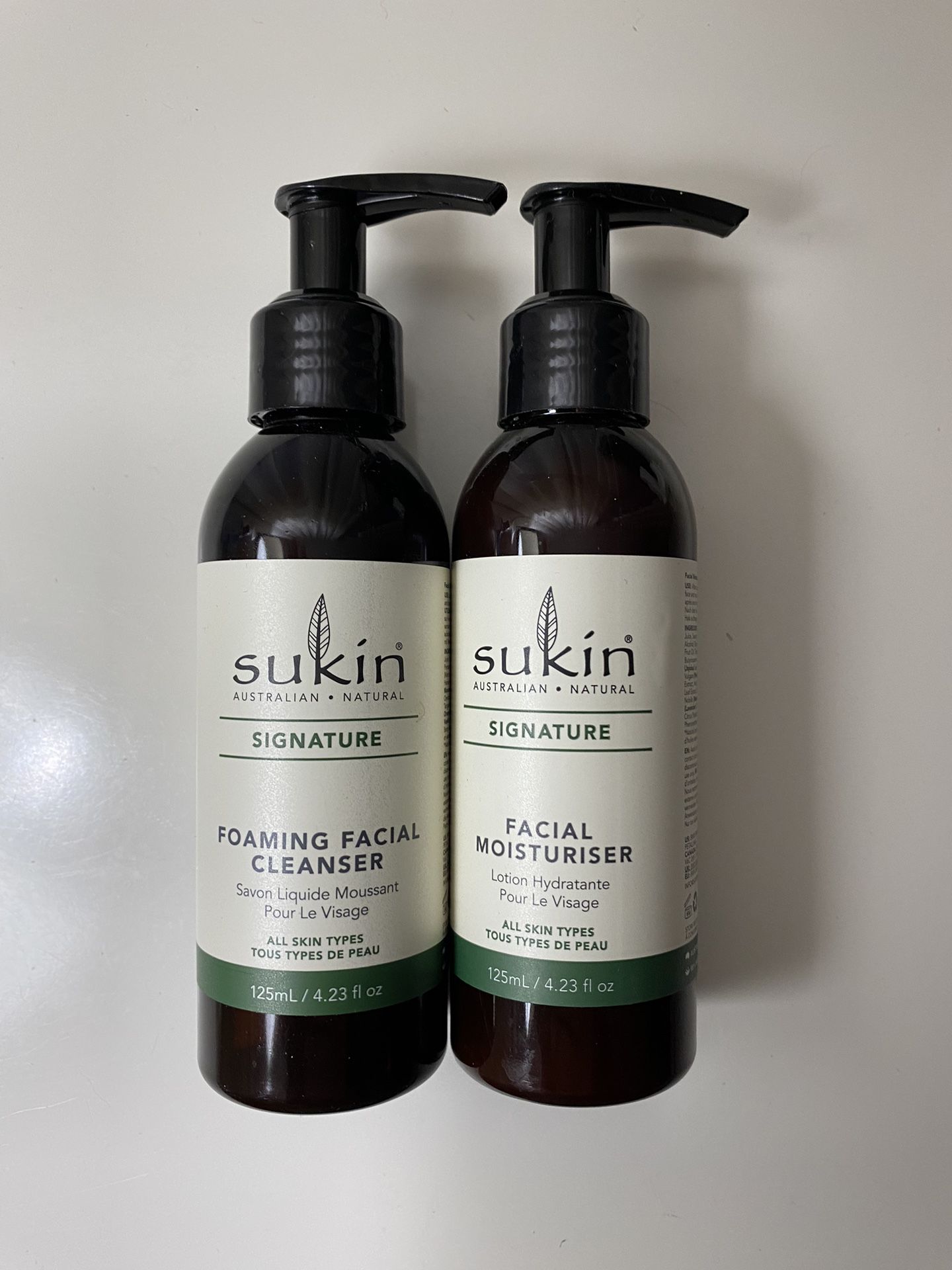 Sukin facial cleanser or moisturizer 