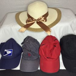 🚨HATS FOR SALE!!!🚨ENTIRE SET FOR $10 - GOOD CONDITION, ADJUSTABLE FOR ANY SIZE