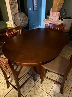 Table with four chairs