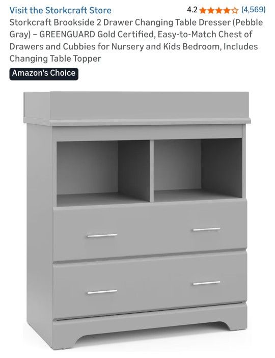 NEW Baby Change Table Dresser 