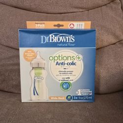 Dr. Brown's Anti-Colic Wide-Neck Bottles