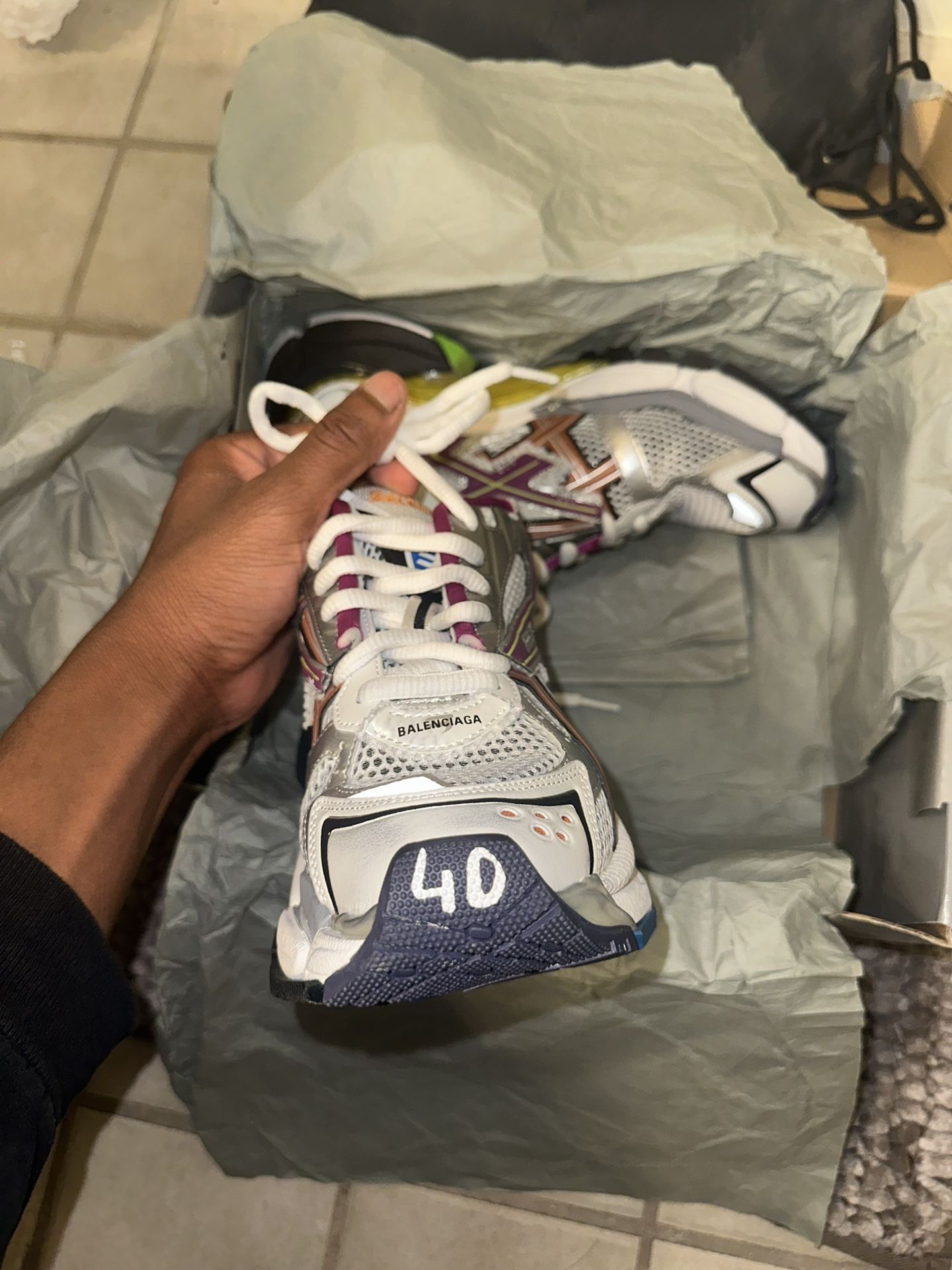 Balenciaga Runner 7.0 Multicolor Sz 40