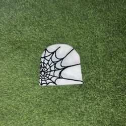 Hand knitted spider beanie