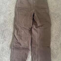 Carhartt Double Knee Pants Brown Sz.34