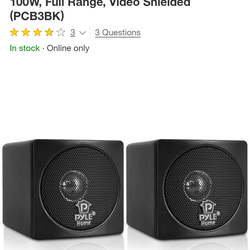 PYLE HOME 3" PAIR OF 100W SPEAKERS