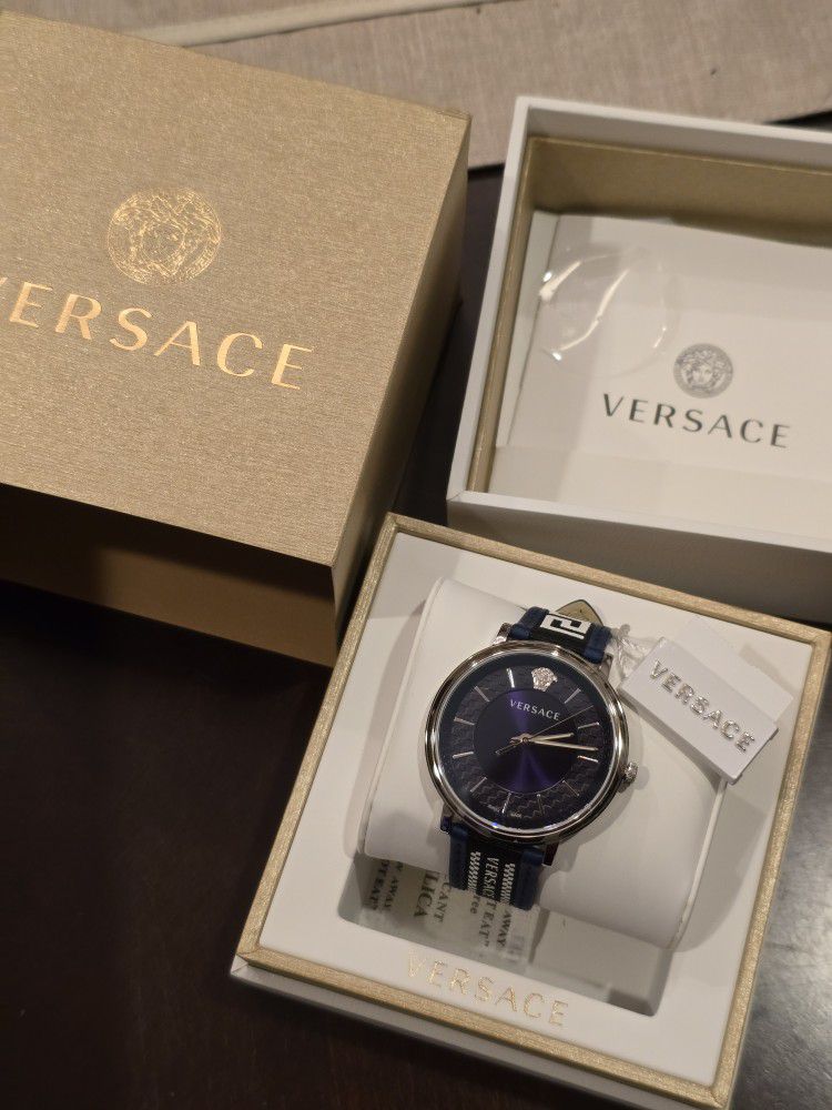 Versace Watch Leather Strap