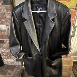 Women’s Leather Blazer