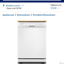 Whirlpool 24" Portable Dishwasher Bnib