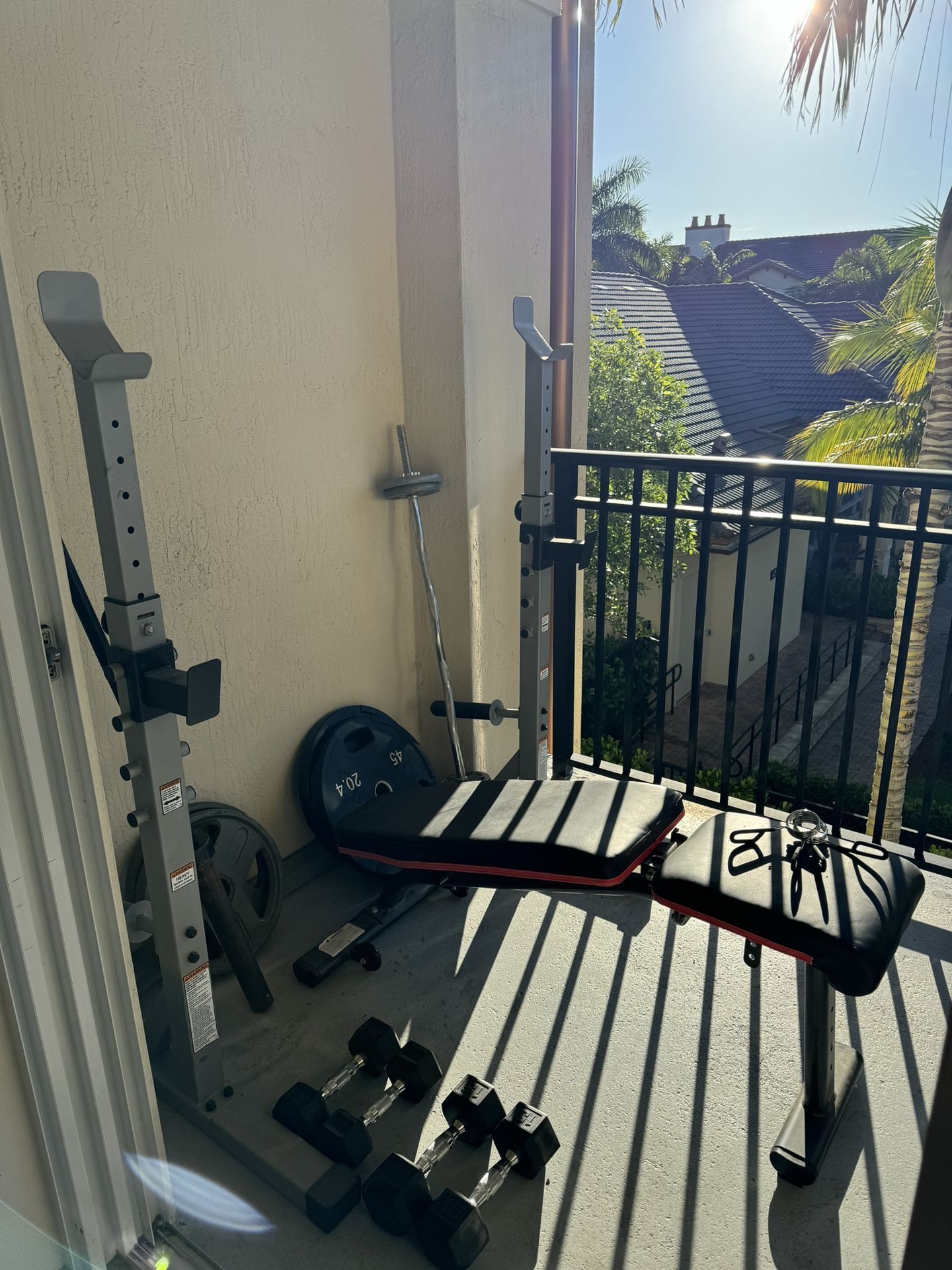 Weight Bench/squat Rack Olympic Weights & Dumbbells