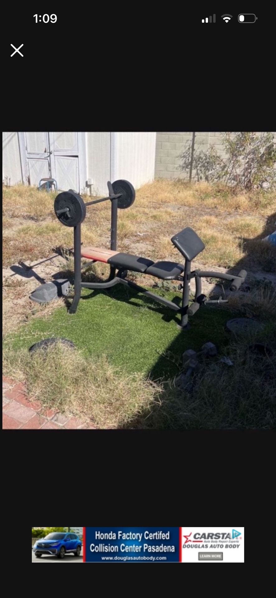 Weight Bench With Weights 