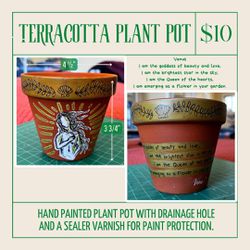 Hand painted Plant-pot