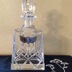 Gorham Lady Anne Fine Crystal  Lead Decanter