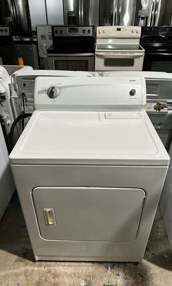 White Kenmore Dryer with AutoDry Feature