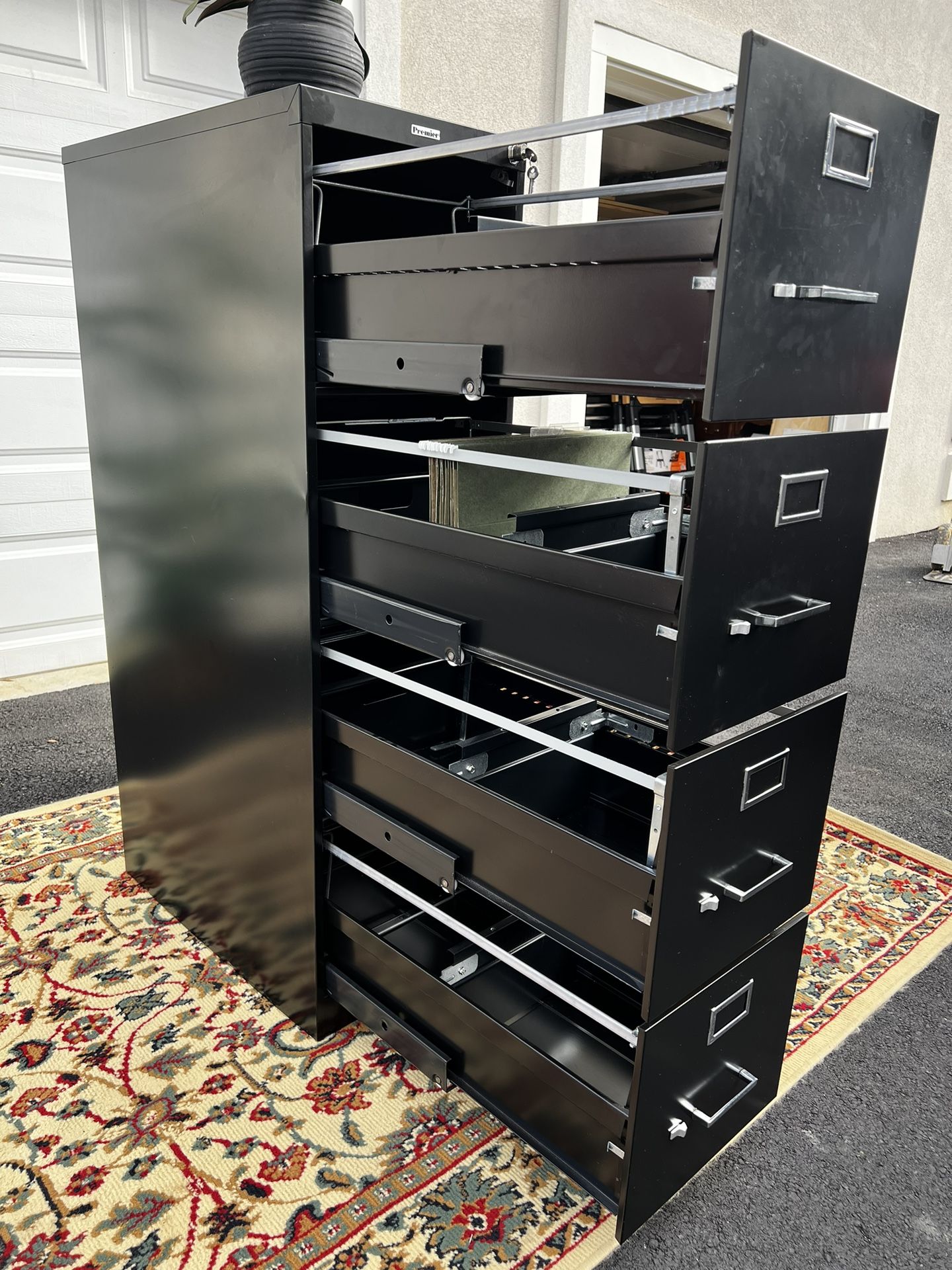 Premiere (4) Drawer Metal Filing Cabinet W/2 Keys. Letter Size. Delivery Available🚚.