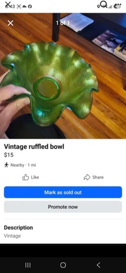 Vintage Green Glass